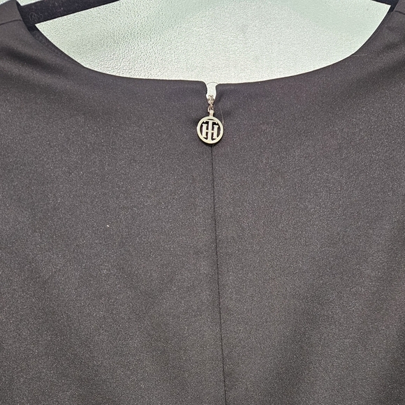 Tommy Hilfiger Ruffle Sleeve Black Shift Dress size 16W - Picture 5 of 8